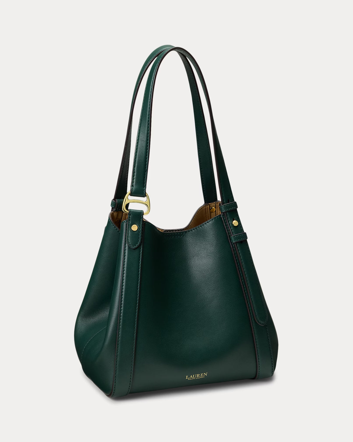 Lauren Ralph Lauren Small Tasha Nappa Leather Tote Bag
