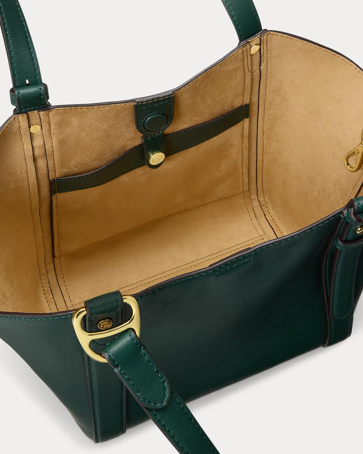Lauren Ralph Lauren Small Tasha Nappa Leather Tote Bag
