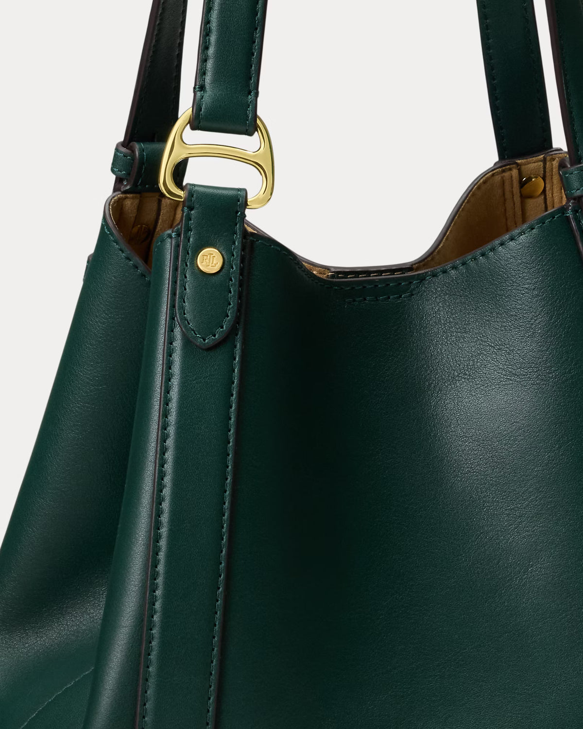 Lauren Ralph Lauren Small Tasha Nappa Leather Tote Bag