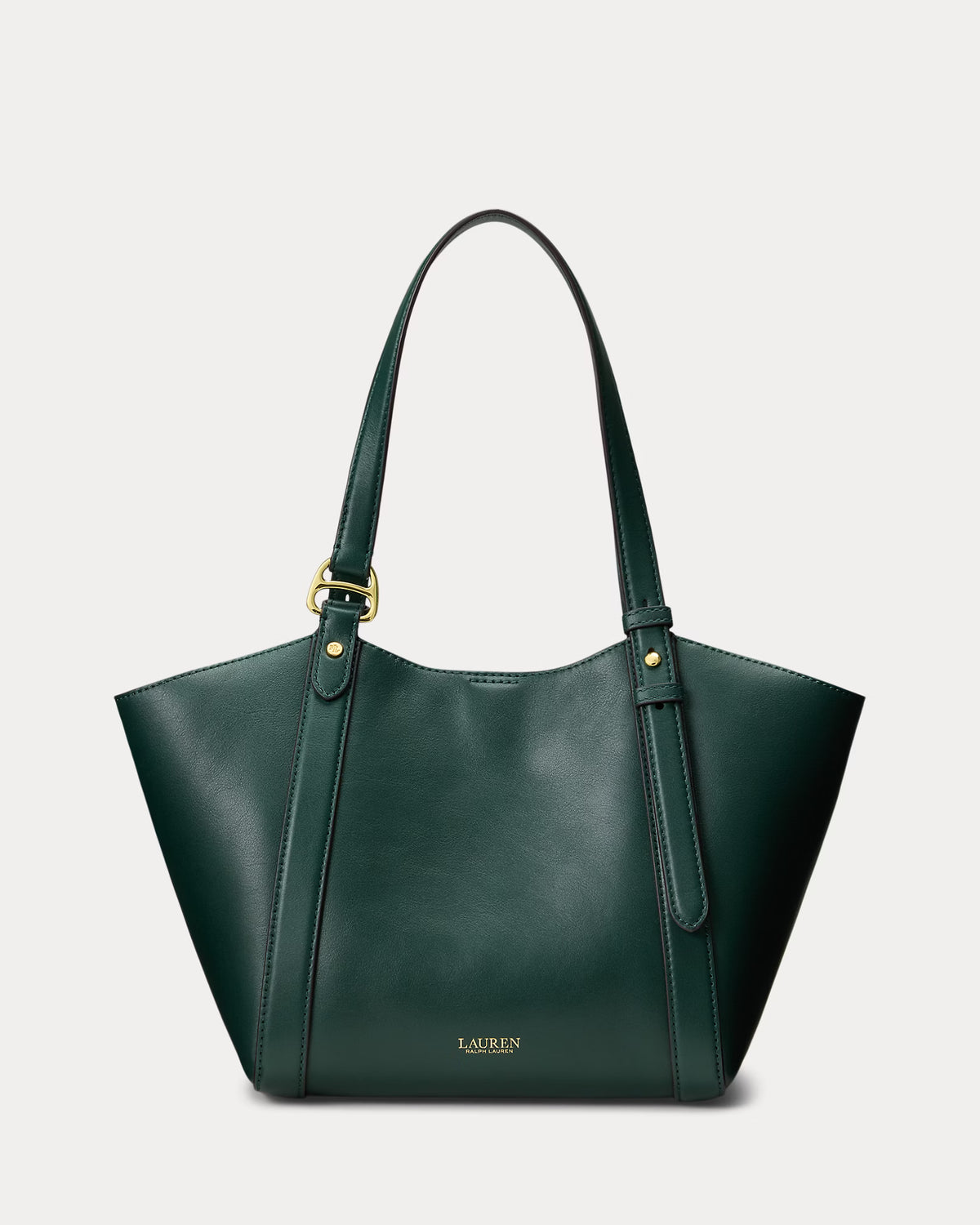 Lauren Ralph Lauren Small Tasha Nappa Leather Tote Bag