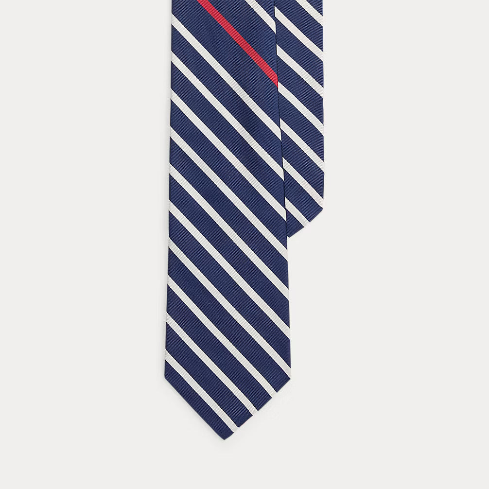 Polo Ralph Lauren Striped Silk-Cotton Mogador Tie