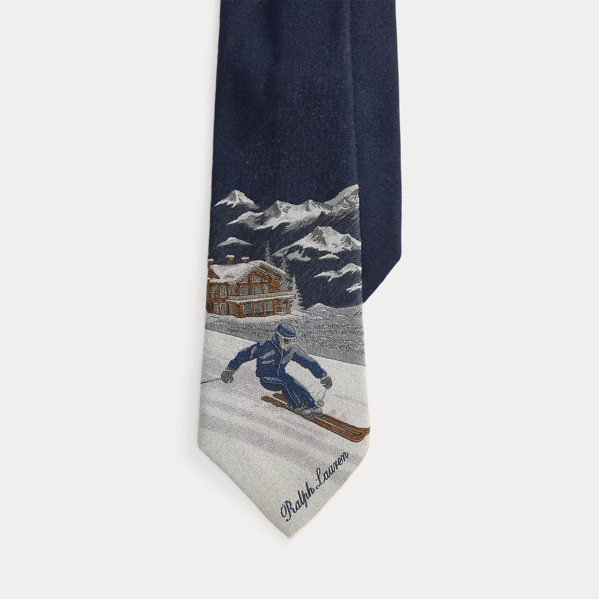 Ralph Lauren Purple Label Skier Wool-Silk Tie