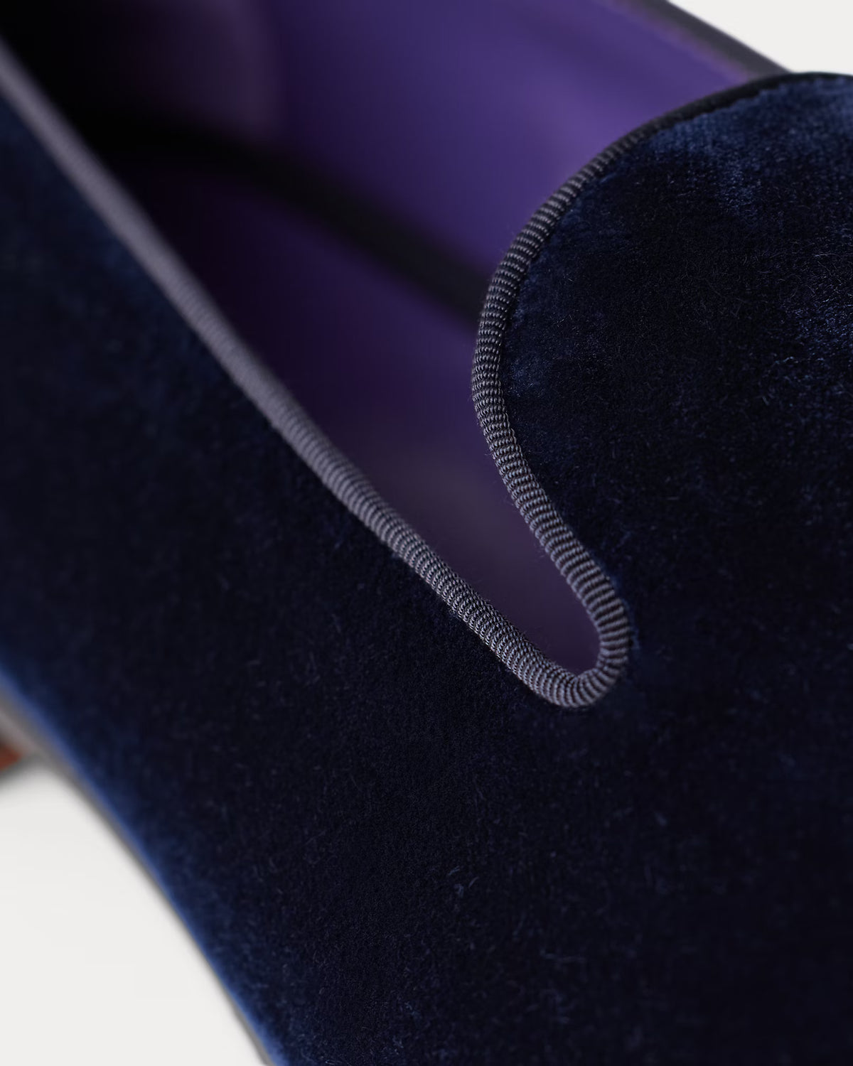 Ralph Lauren Purple Label Alonzo Velvet Slipper - Classic Chairman Navy