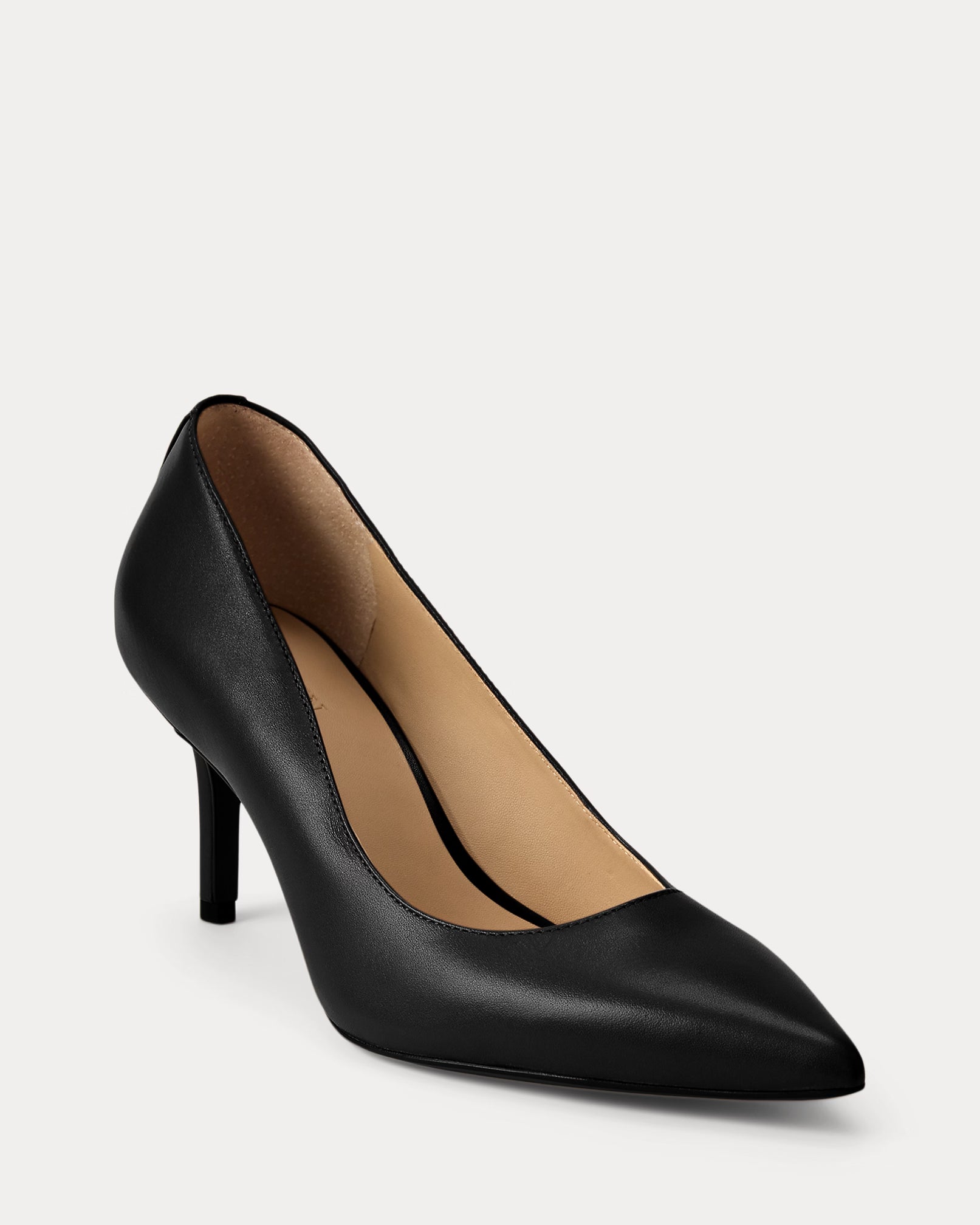 Lauren Lanette Leather Pump – Black - LuxxeCoast