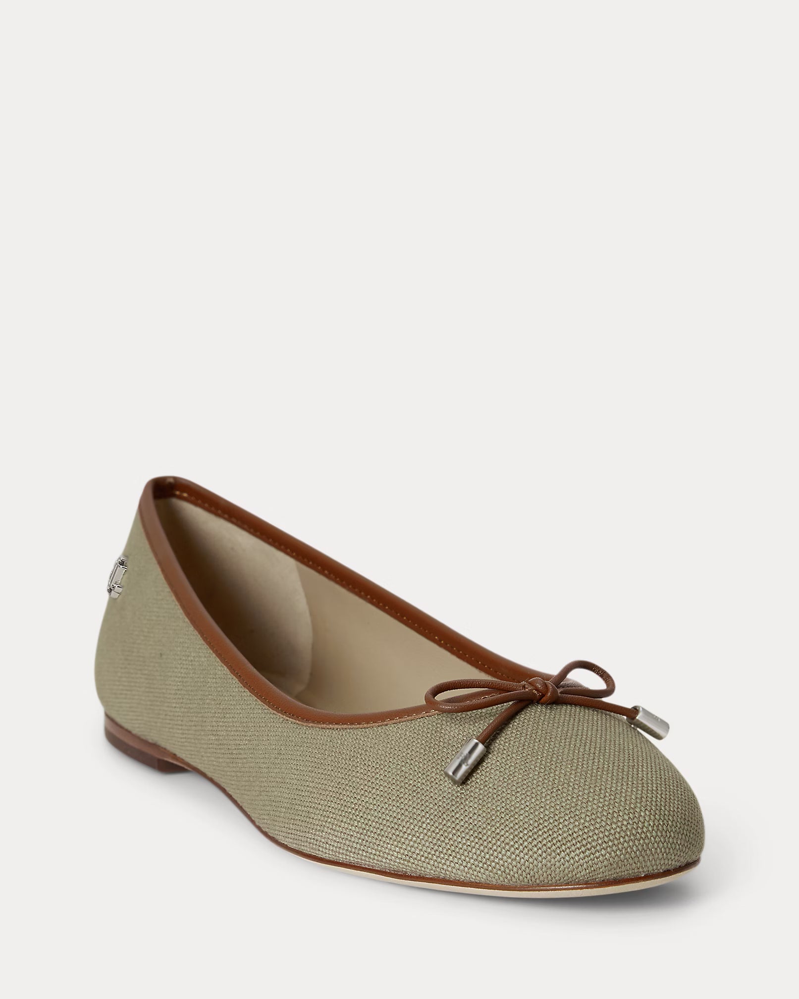 Lauren Jayna Washed Canvas Flat – Light Agave/Lauren Tan - LuxxeCoast
