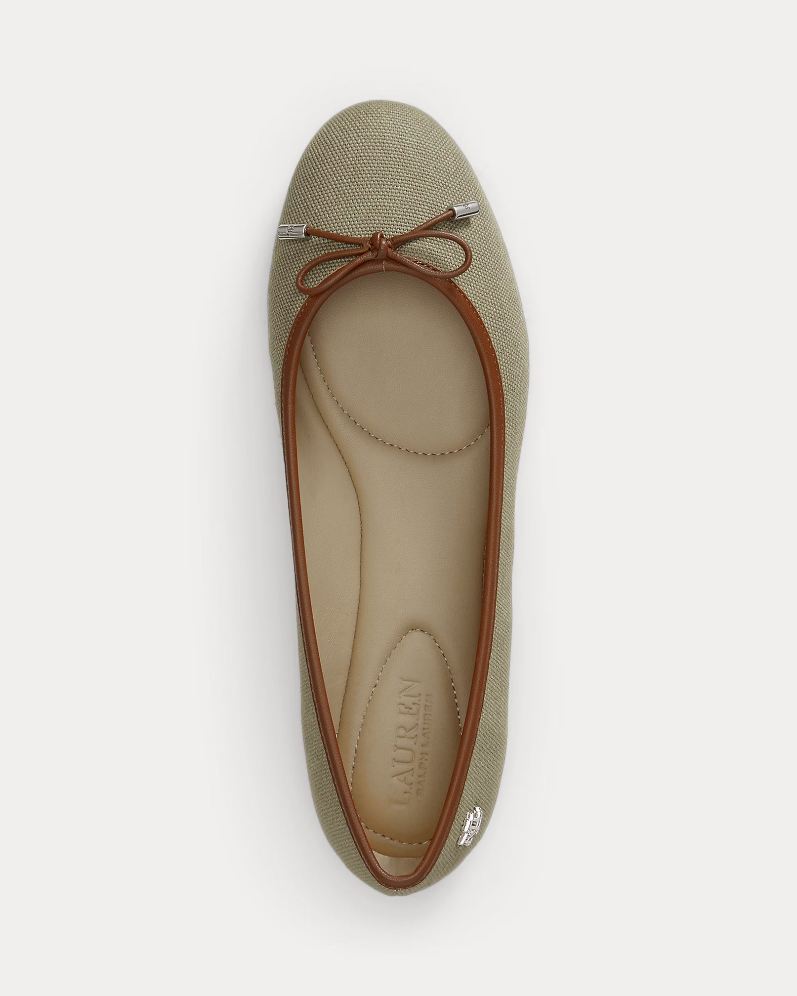 Lauren Jayna Washed Canvas Flat – Light Agave/Lauren Tan - LuxxeCoast
