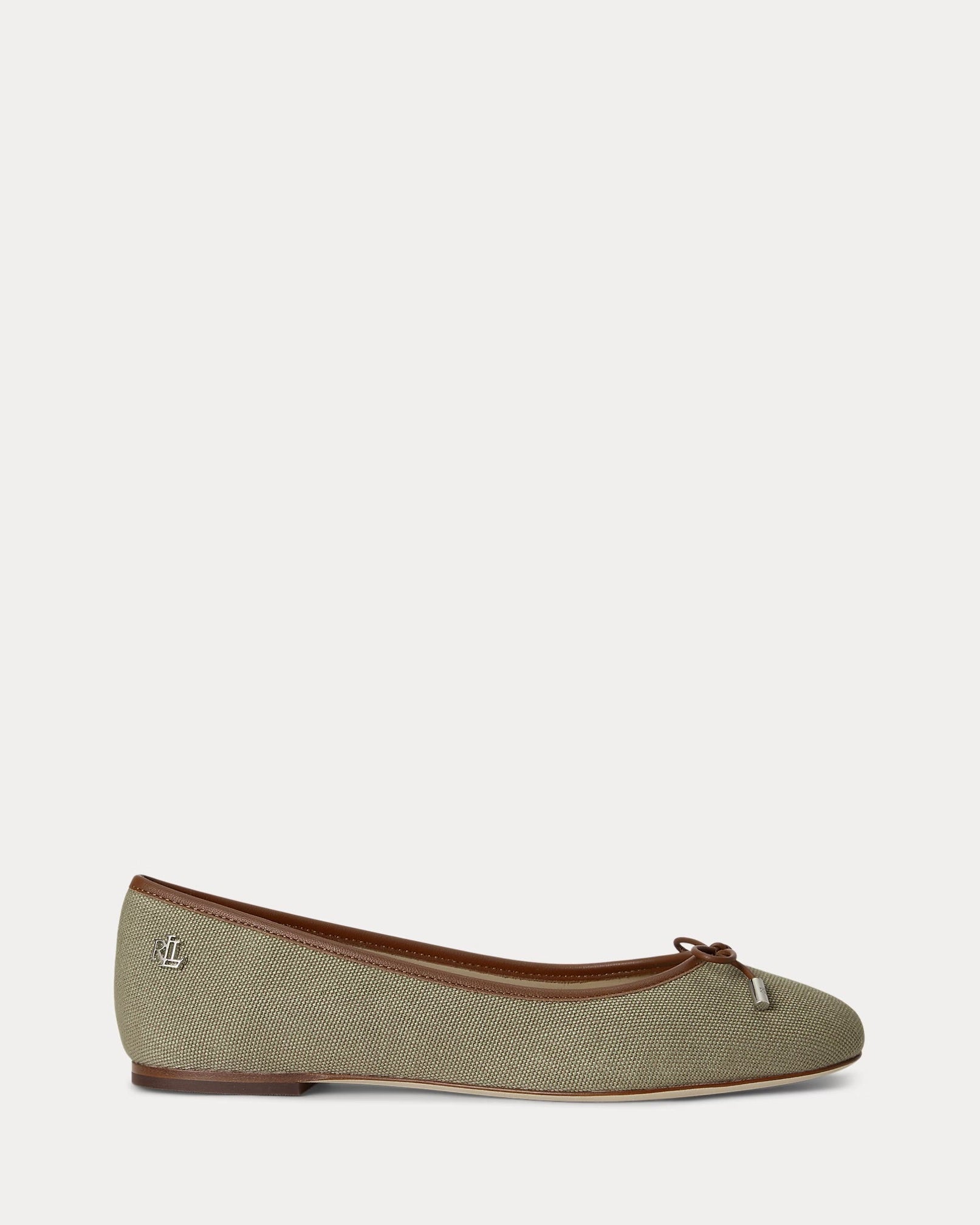 Lauren Jayna Washed Canvas Flat – Light Agave/Lauren Tan - LuxxeCoast