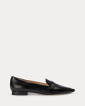 Lauren Ralph Lauren Audri Glazed Leather Loafer – Black
