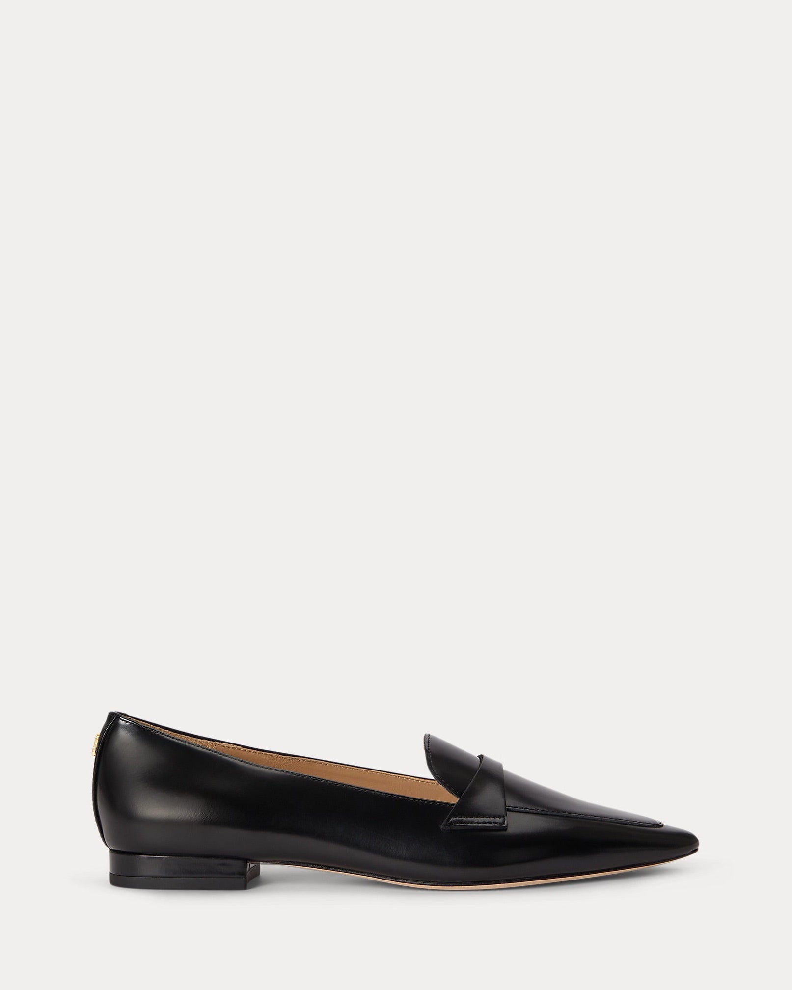 Lauren Ralph Lauren Audri Glazed Leather Loafer – Black