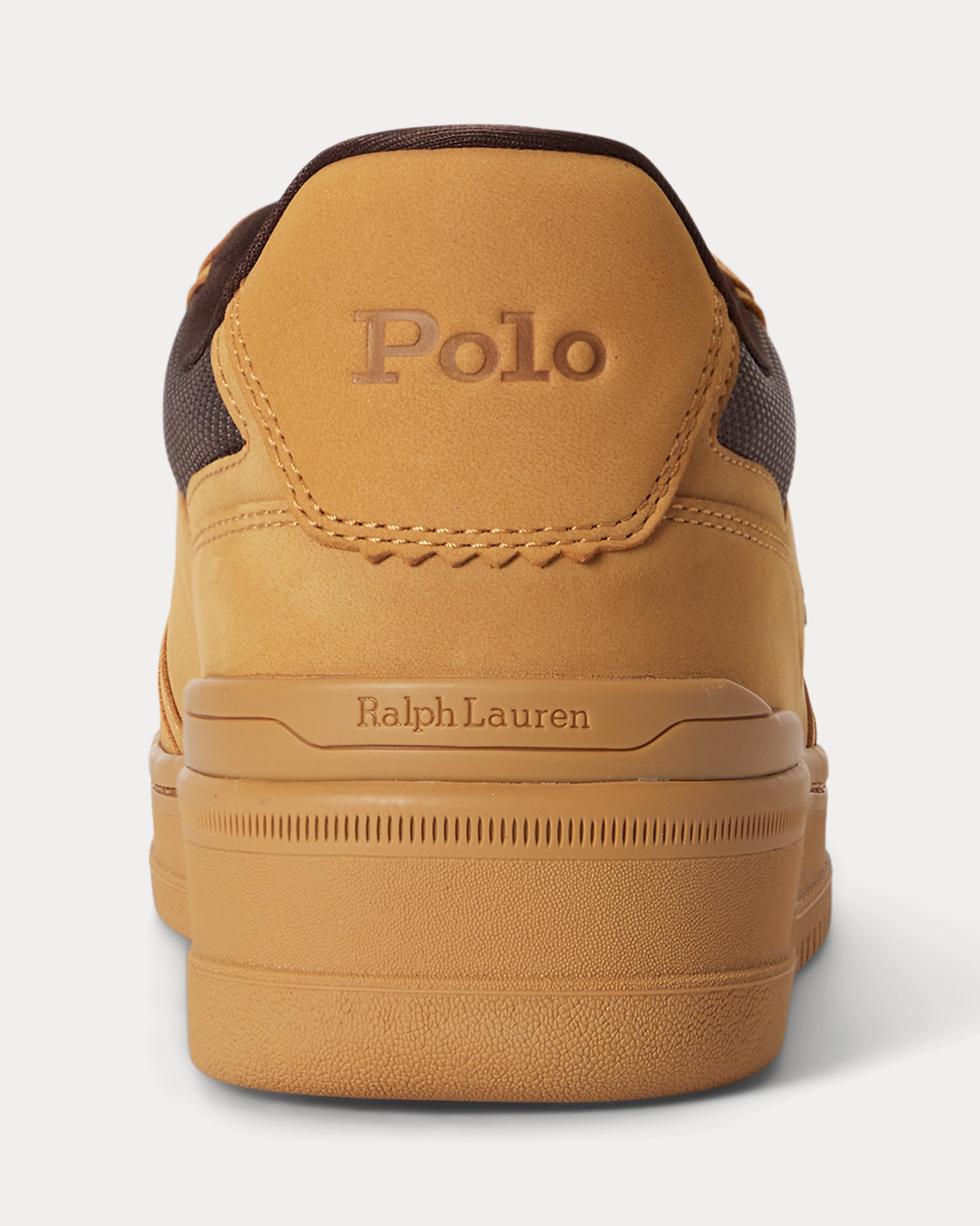 Polo Ralph Lauren Open Masters Nubuck-Panelled Trainer - Wheat - LuxxeCoast