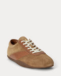 Polo Ralph Lauren RL Racer Vector Suede Trainer - Desert Tan - LuxxeCoast