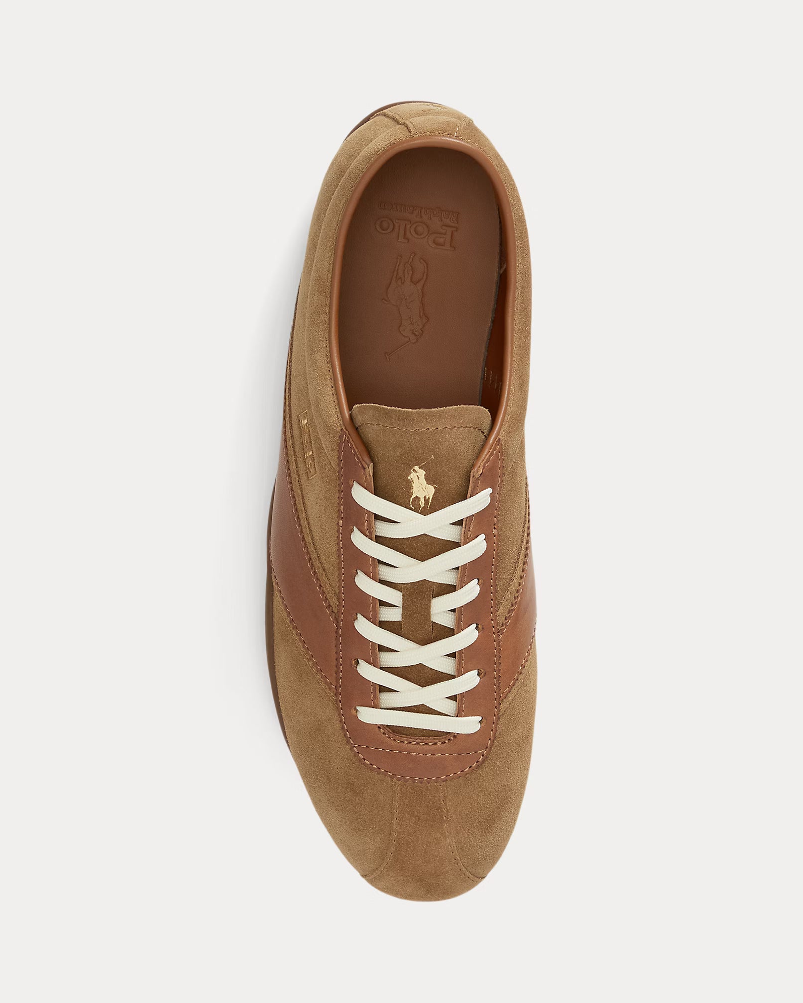 Polo Ralph Lauren RL Racer Vector Suede Trainer - Desert Tan