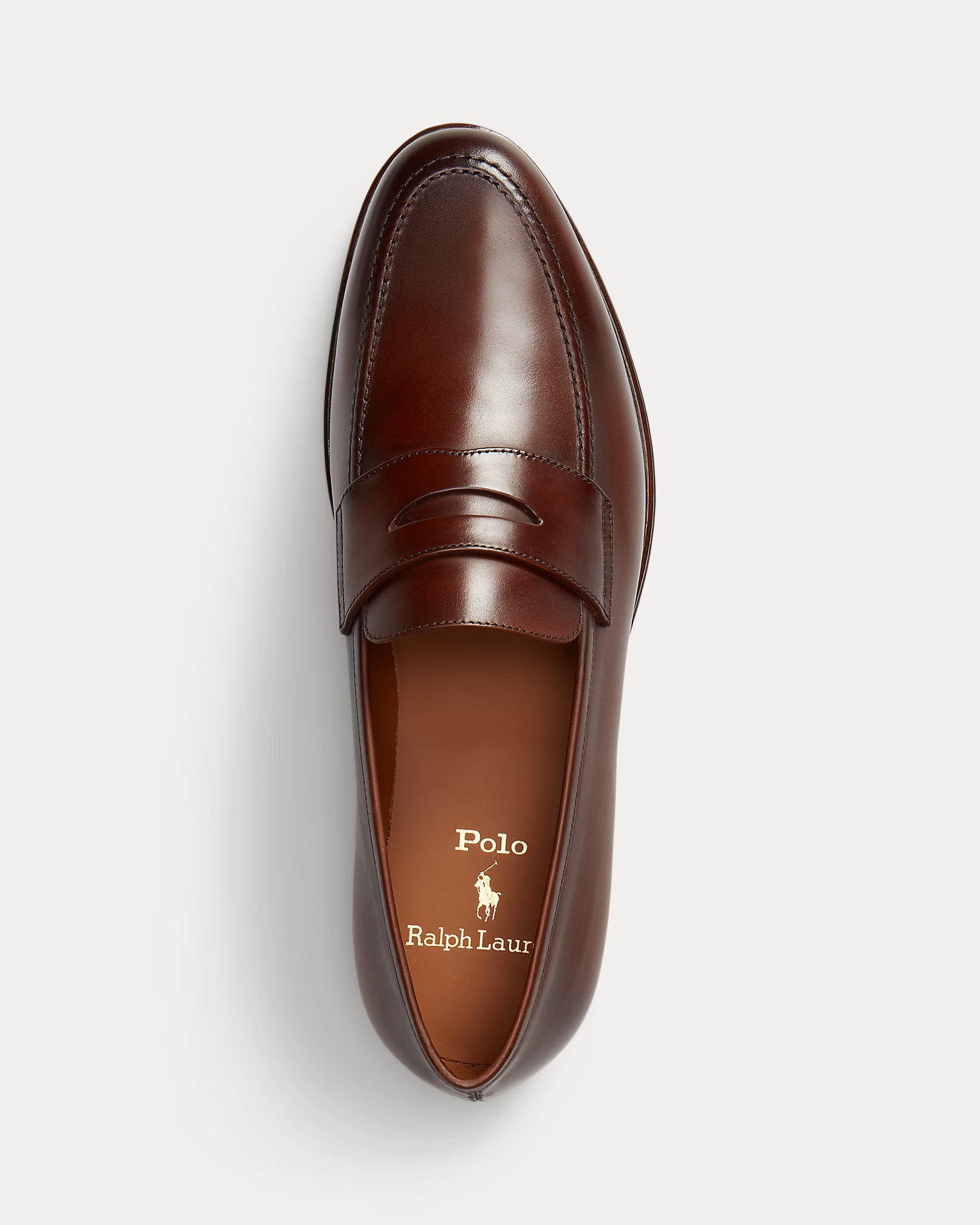 Polo Ralph Lauren Maestra Calfskin Penny Loafer – Dark Brown - LuxxeCoast