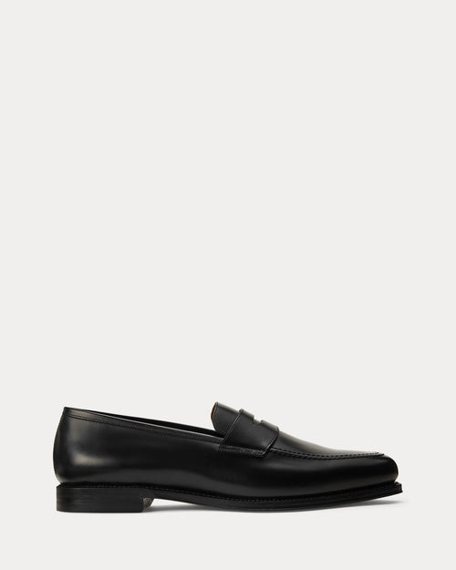 Polo Ralph Lauren Maestra Calfskin Penny Loafer – Black - LuxxeCoast