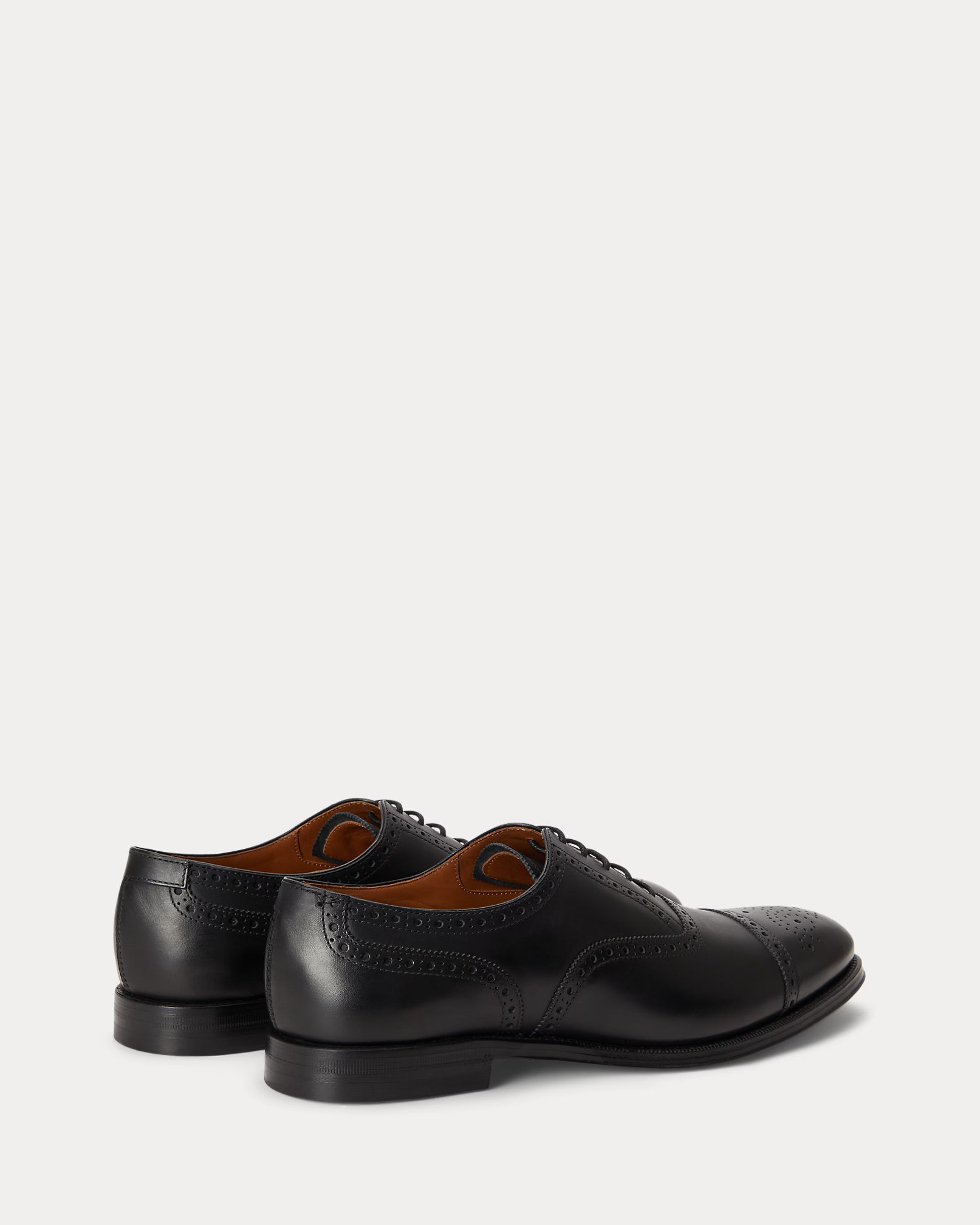 Polo Ralph Lauren Maestra Calfskin Cap-Toe Shoe - Black