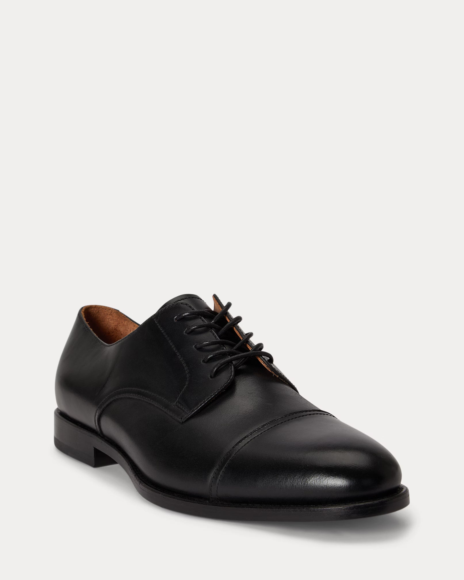 Polo Ralph Lauren Owen Leather Cap-Toe Shoe - Black
