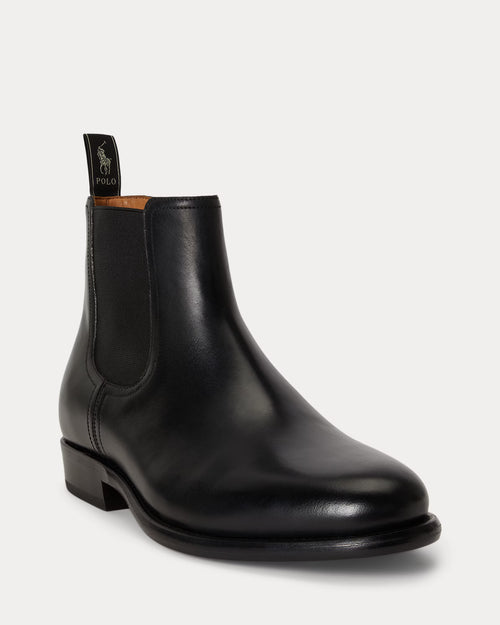 Polo Ralph Lauren Owen Leather Chelsea Boot – Black - LuxxeCoast