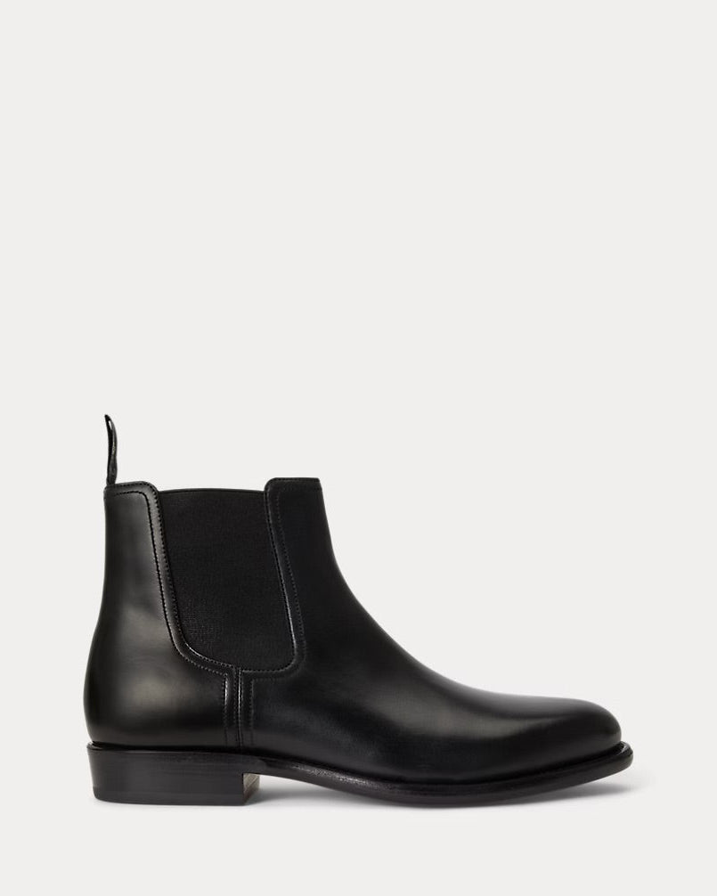 Polo Ralph Lauren Owen Leather Chelsea Boot – Black - LuxxeCoast