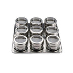 MASTERPRO 10 Piece Spice Storage Set with Magnetic Holder