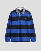 GANT Chambray Collar Striped Heavy Rugger – Royal Blue