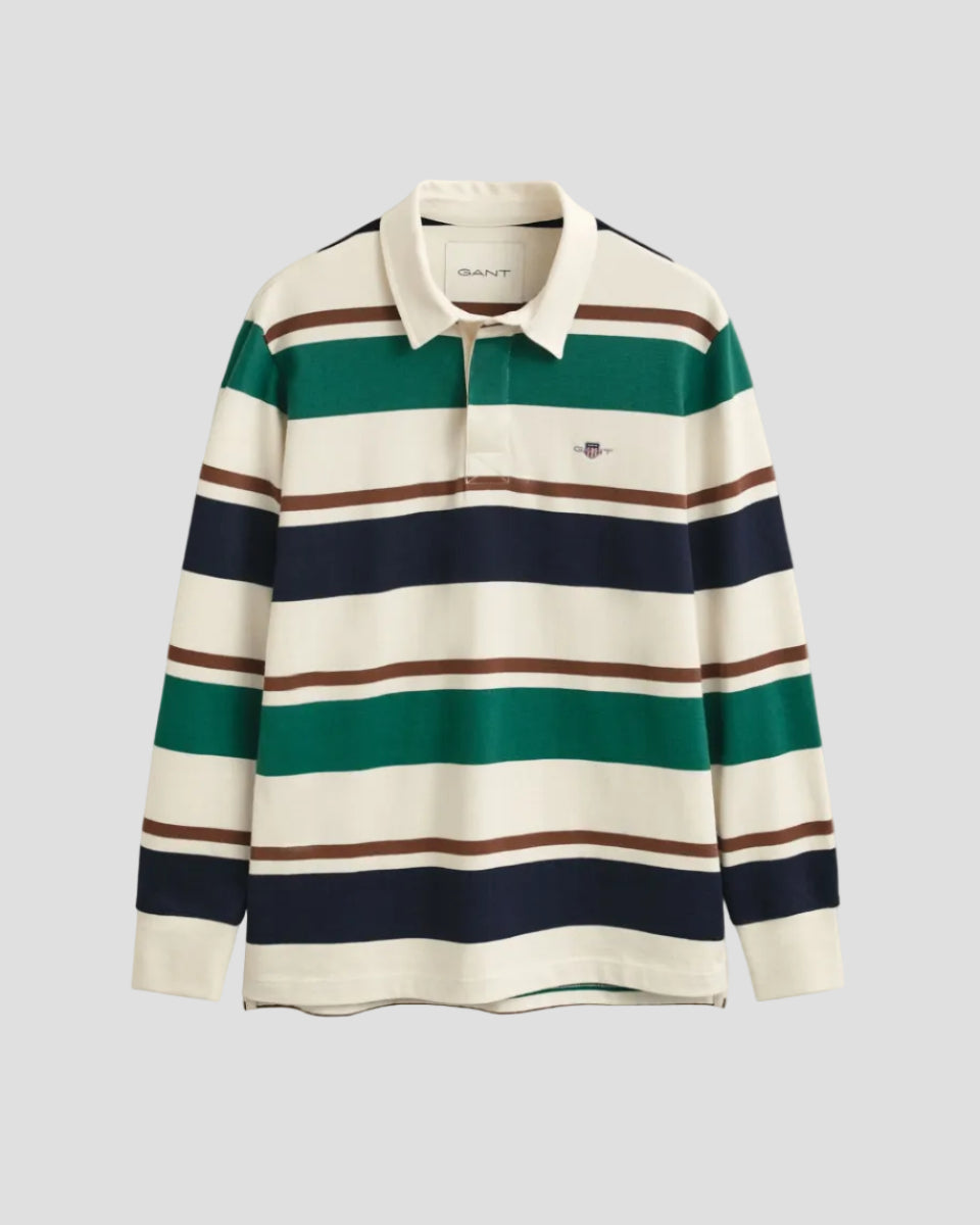 GANT Striped Heavy Rugger – Cream