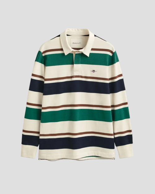 GANT Striped Heavy Rugger – Cream