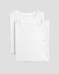 GANT 2-Pack V-Neck T-Shirts - White