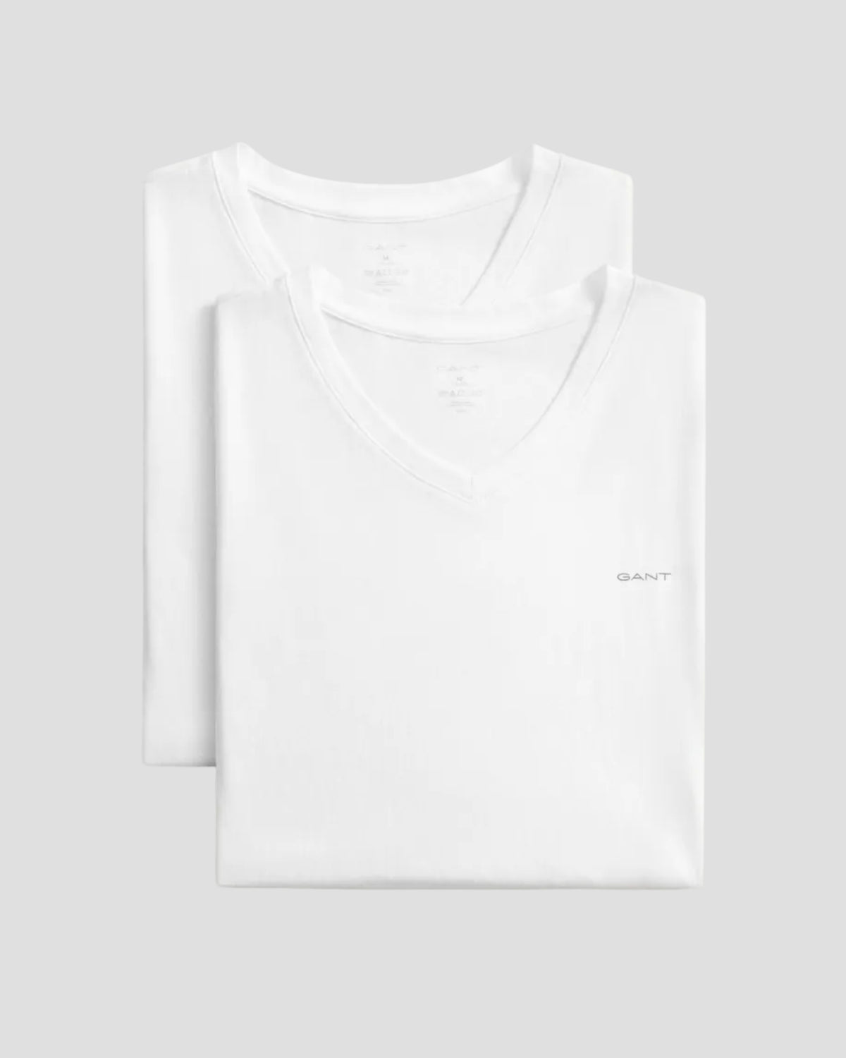 GANT 2-Pack V-Neck T-Shirts - White
