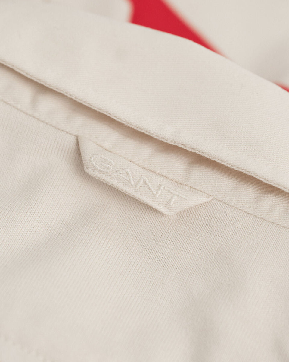 GANT Striped Rugger – Creamed White