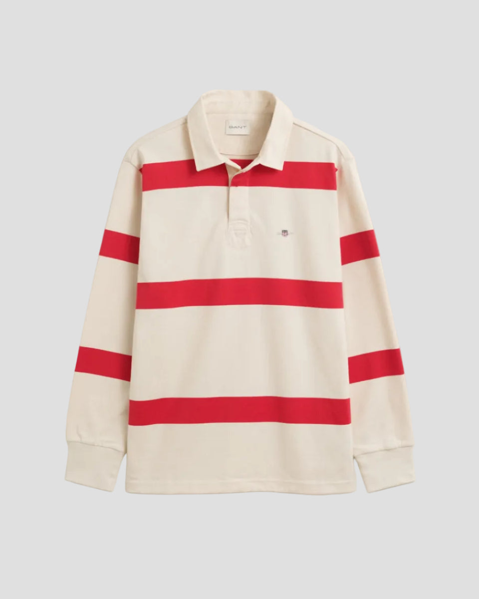 GANT Striped Rugger – Creamed White