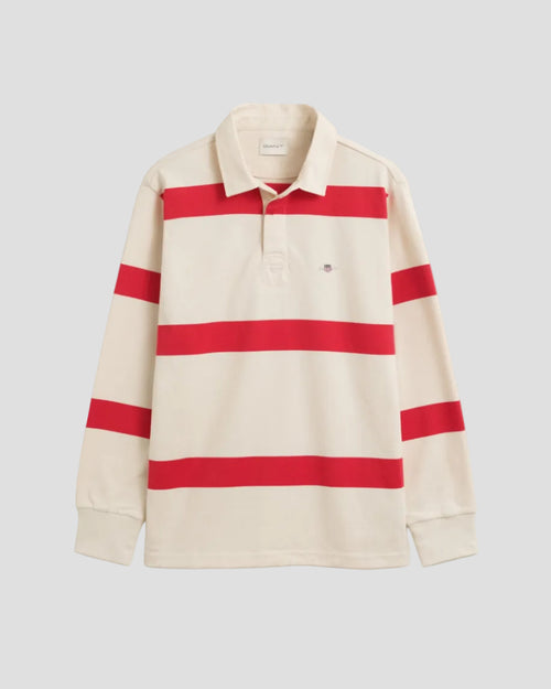 GANT Striped Rugger – Creamed White