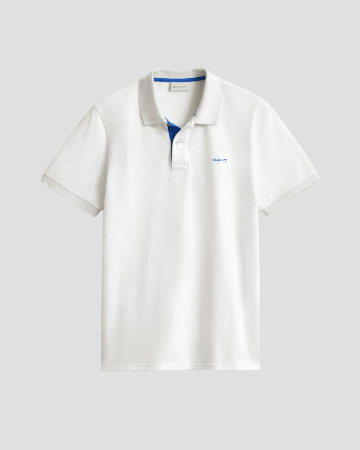 GANT Contrast Piqué Polo Shirt - White