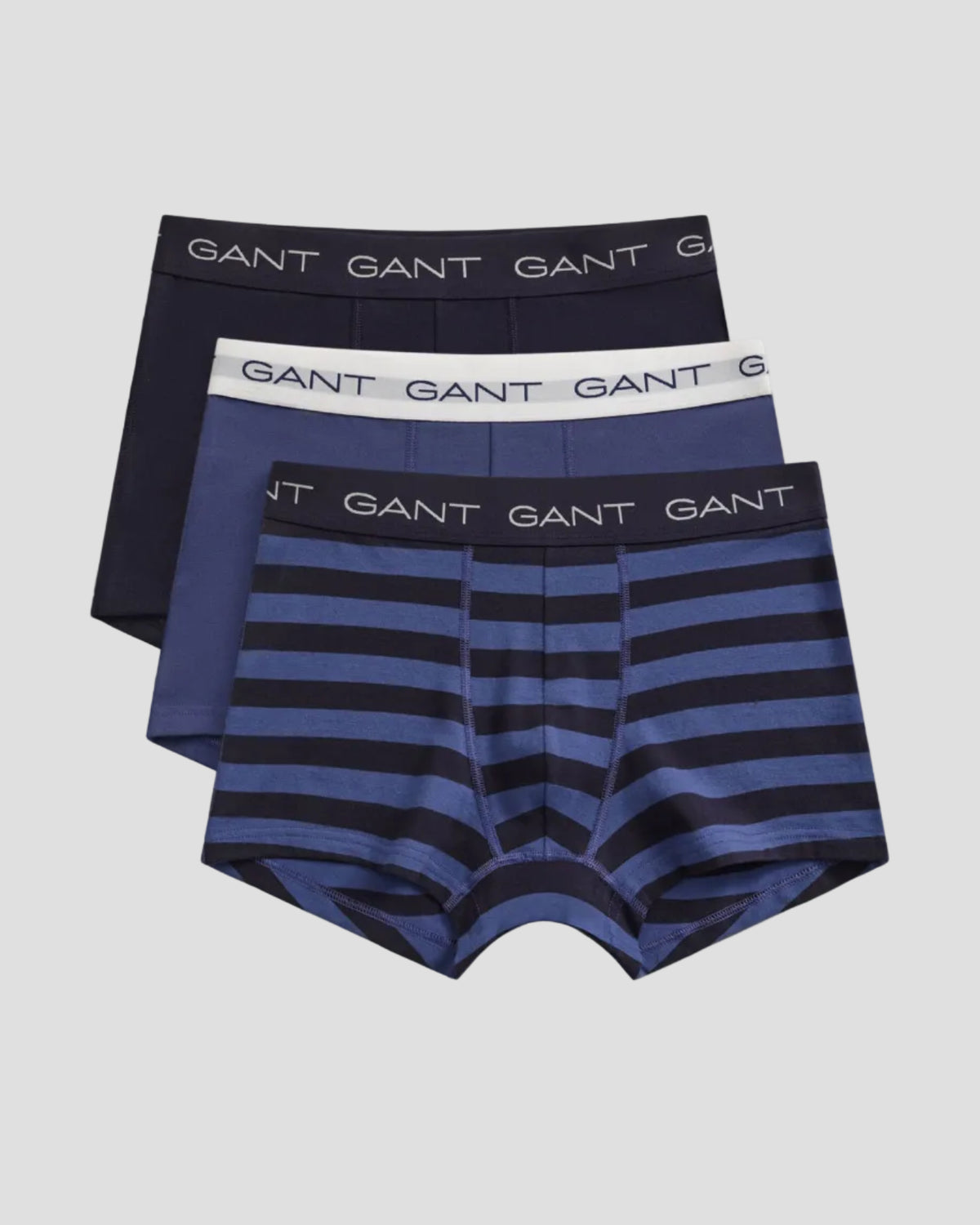 GANT 3-Pack Striped Trunks Gift Box - Vintage Blue