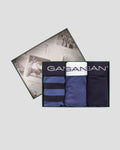GANT 3-Pack Striped Trunks Gift Box - Vintage Blue
