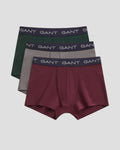 GANT 3-Pack Striped Trunks - Darkened Wine