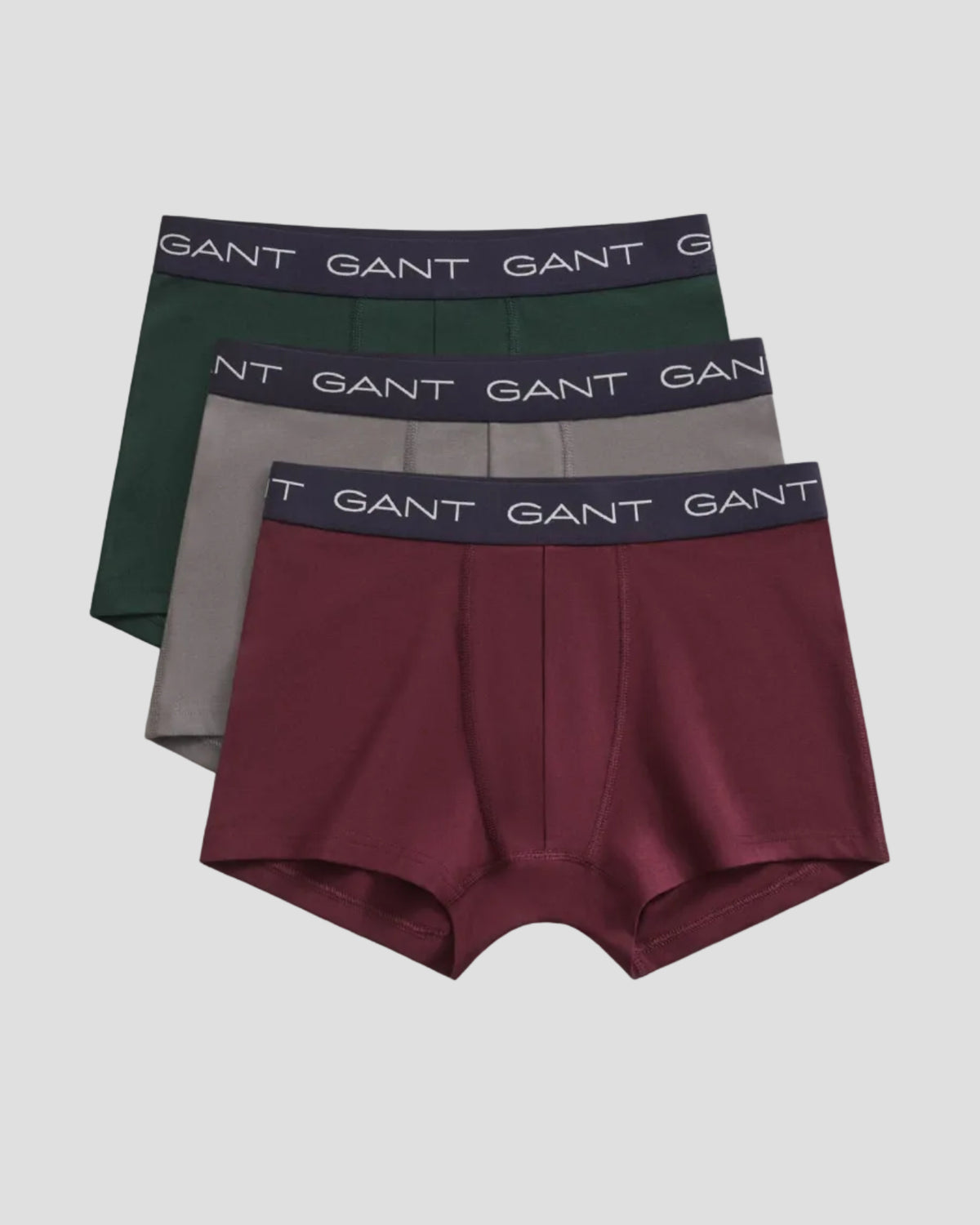 GANT 3-Pack Striped Trunks - Darkened Wine