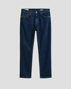 GANT Regular Fit Clean Wash Jeans - Mid Blue