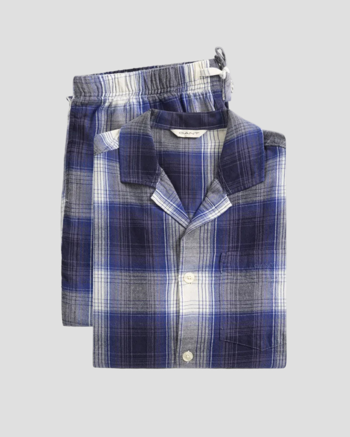 GANT Checked Flannel Pajama Set Gift Box