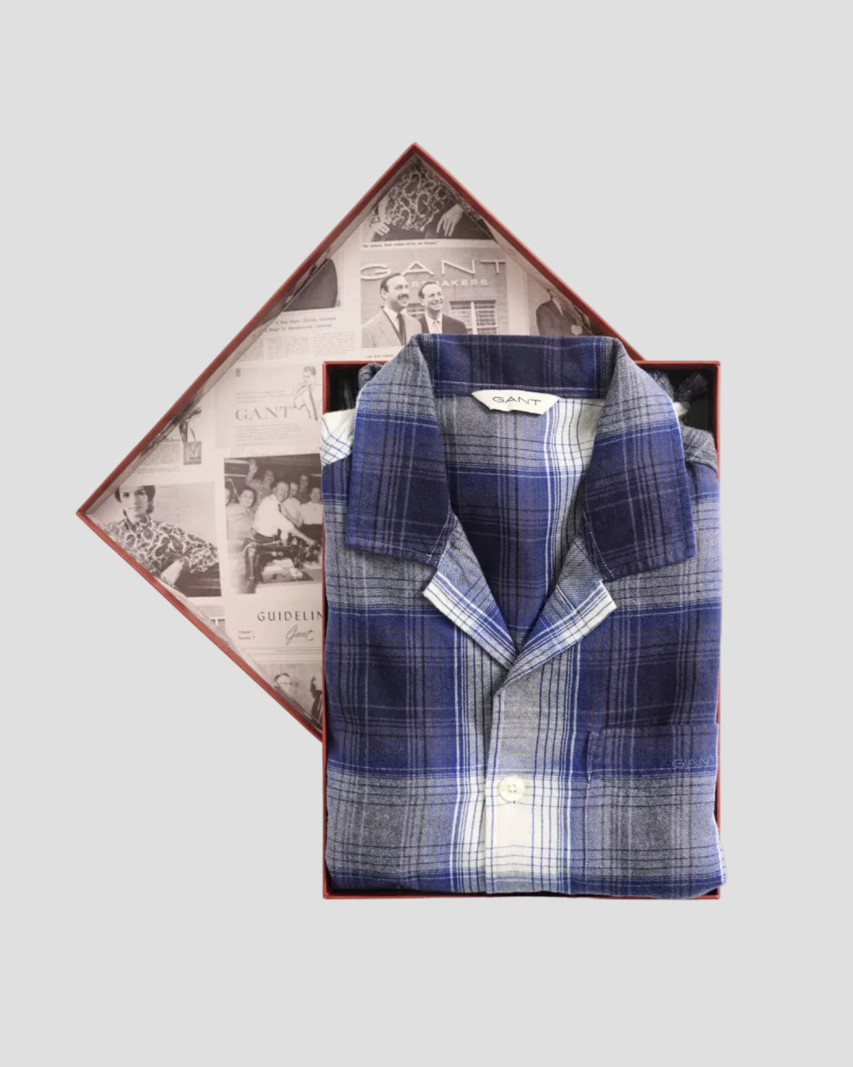 GANT Checked Flannel Pajama Set Gift Box