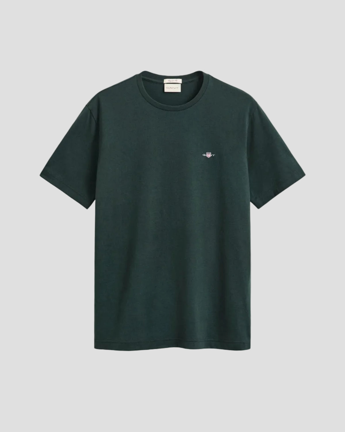 GANT Regular Shield T-Shirt - Tartan Green